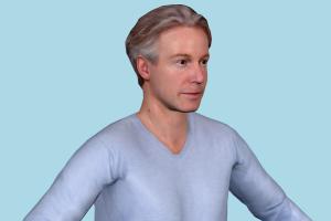Dennis Man Casual Male, Casual, male, man, people, human, character, renderpeople